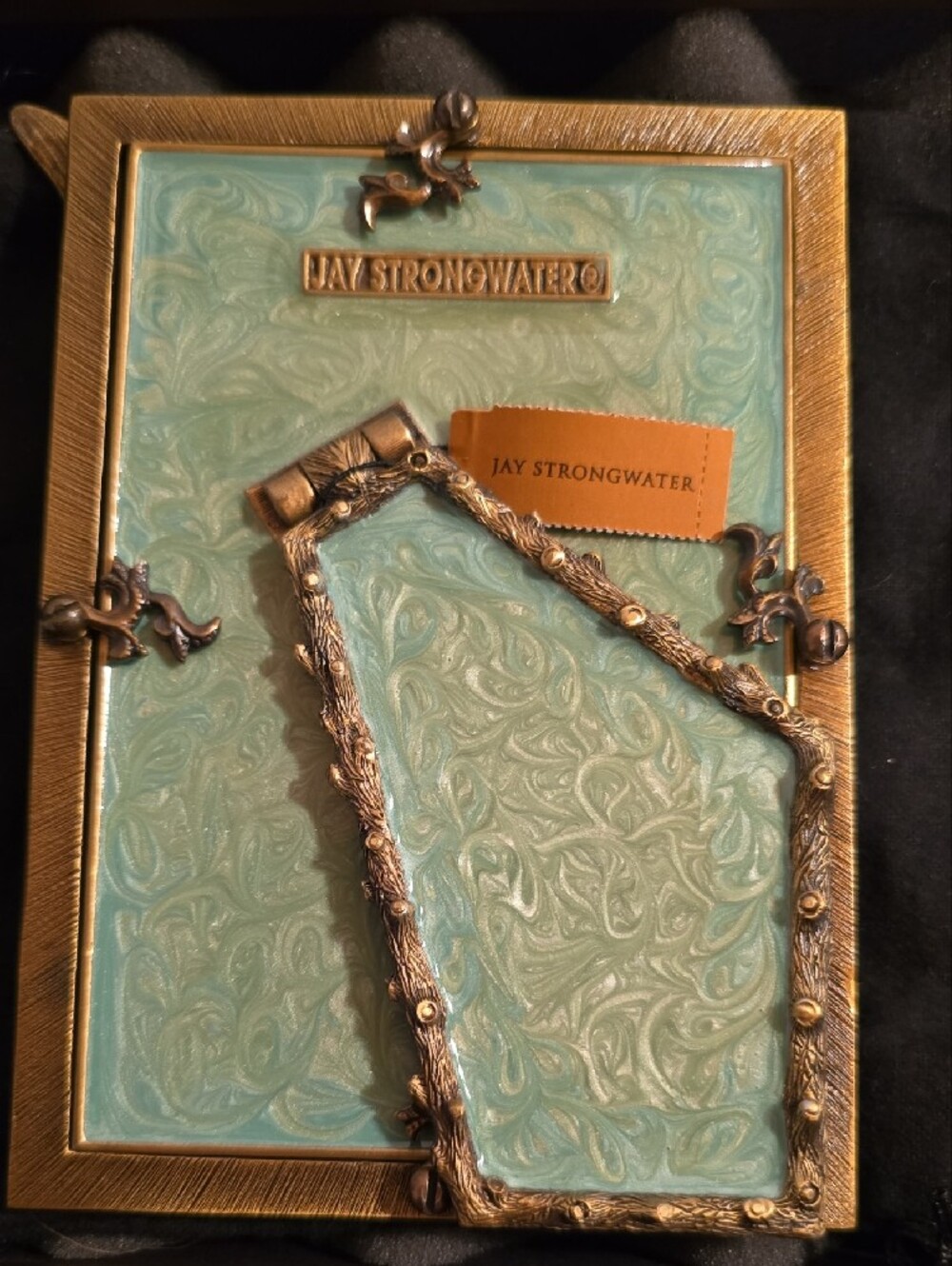 Jay Strongwater Jeweled Dragonfly Branch Frame John Singer Sargent Art Box - Picture 3 of 6